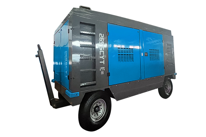Portable screw air compressor